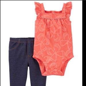 Carter's Baby Girl 2 Piece Set NWT